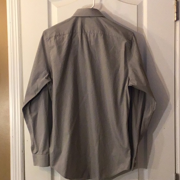 Mens GrayDress Shirt Bespoke 32/33 S 14-14.5 Slim Fit - Picture 5 of 5